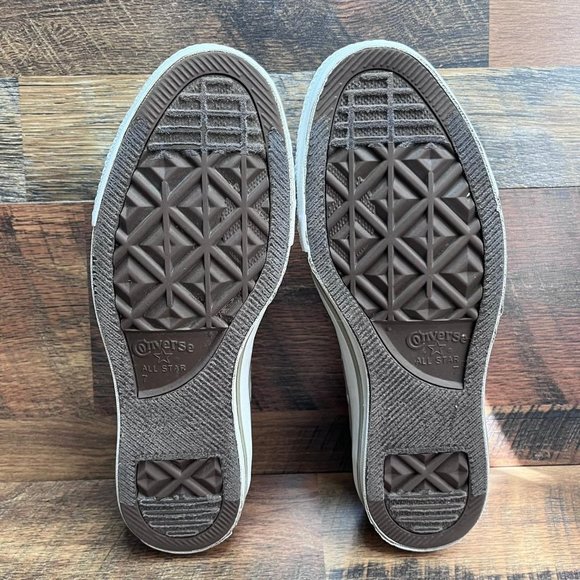 - Converse Women's All Star Double Layer Brown Green Canvas Sneaker Size 9 - Picture 8 of 8